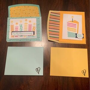 Hand Crafted Handmade Custom Happy Birthday Greeting Cards Bundle